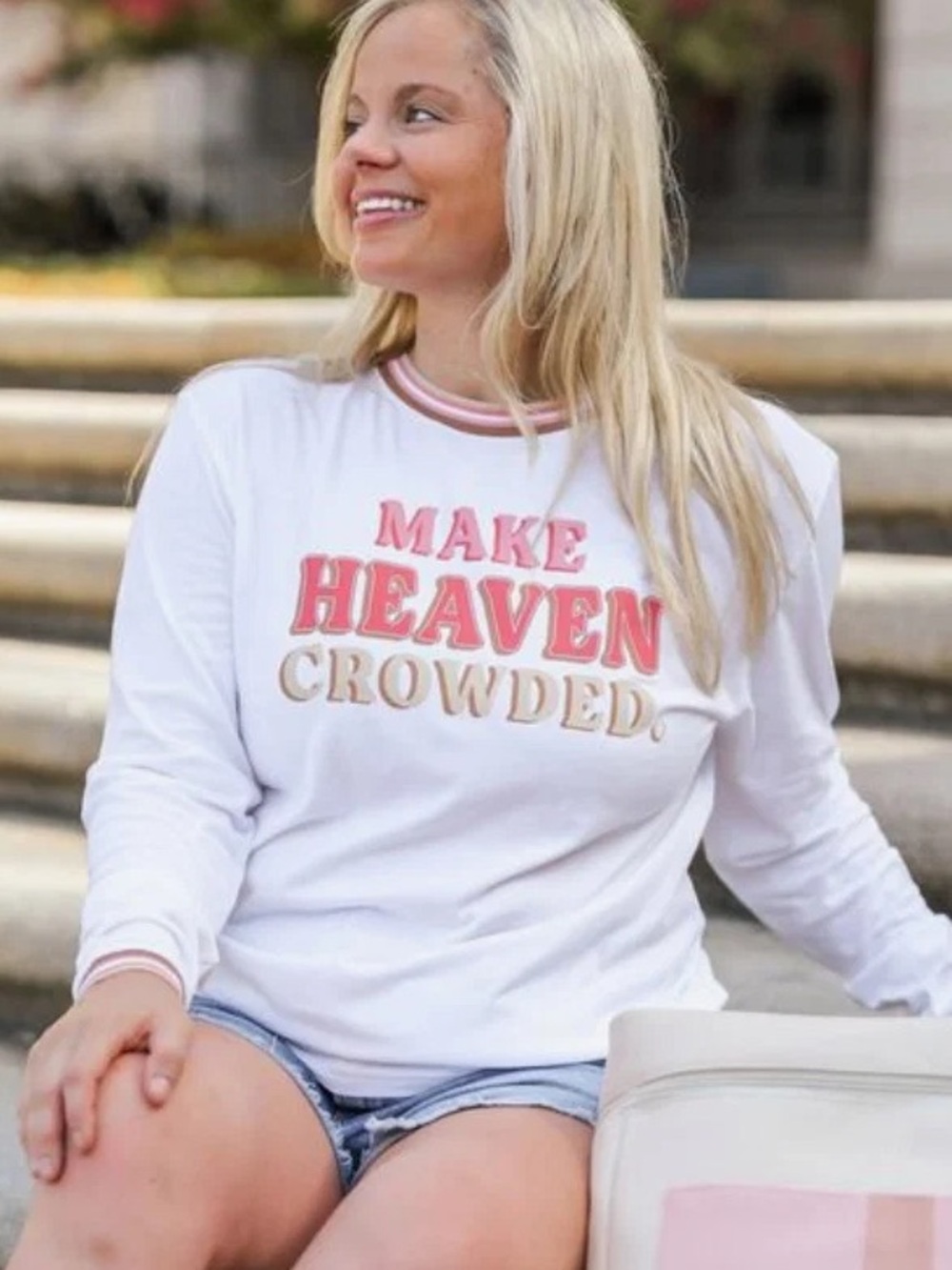 Jadelynn Brooke Make Heaven Crowded Long Sleeve T-shirt Top Women’s XXL / 2X New
